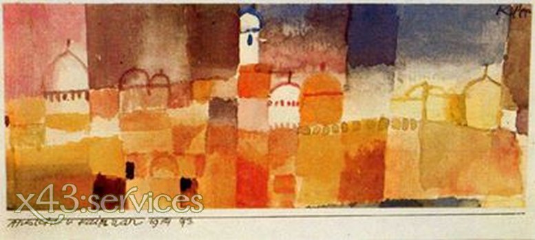 Paul Klee - Ansicht von Kairuan